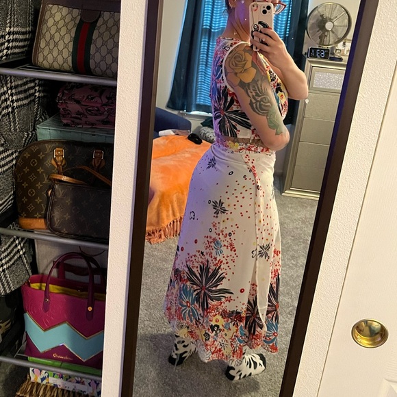 Colorful Maxi Skirt & Crop Top Set - Picture 10 of 11